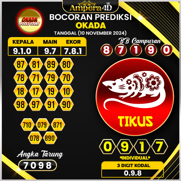 prediksi togel okada 10 november